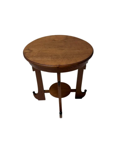 Art Deco Amsterdamse School Oak Side Table, 1920s